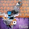 Чипборд Fantasy "Надпись Halloween в рамке с паутиной 891" размер 8,3*9 см