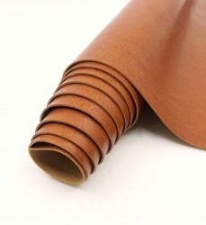 Переплётный кожзам, цвет рыжевато-коричневый глянец, 50Х46 см, 240 г/м2