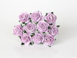 Розы "Светло-сиреневые" размер 1,5 см, 5 шт