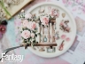 Тканевые высечки  Fantasy "Симфония нежности - 6", на бумажной основе