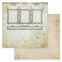 Двусторонний лист "Эхо прошлого. Багеты картин", размер 30*30 см, 180гр (ScrapMania)