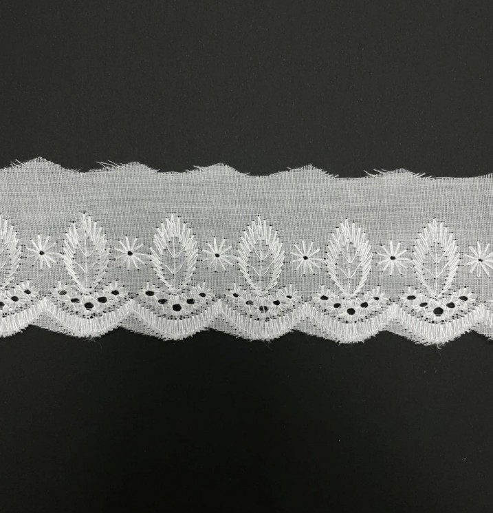 White sewing, width 5 cm, cut 50 cm