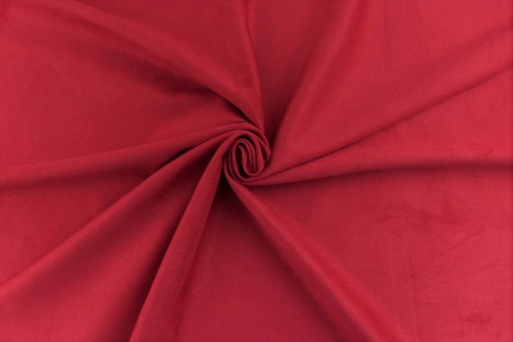 Double-sided suede "Red", size 50x50 cm
