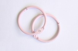 Scrapberry's album rings, 35 mm, pink, 2 pieces 