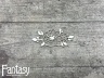 Чипборд Fantasy «Мамино счастье (Цветочек с листиками 3254)» размер 7,5*3,4 см