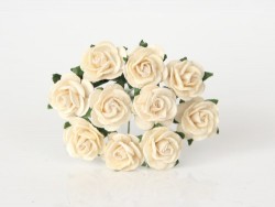 Розы "Молочные" размер 1,5см, 5 шт
