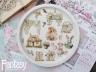 Тканевые высечки Fantasy "Симфония нежности - 7", на бумажной основе 