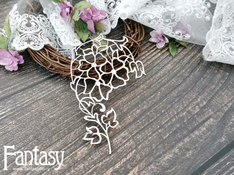 Чипборд Fantasy "Цветы 3765" размер 13*8,5 см