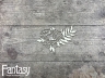 Чипборд Fantasy «Мамино счастье (Цветок с веткой листьев 3255)» размер 6*9,3 см