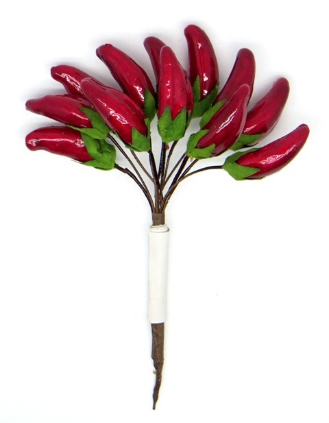Decorative bouquet "Peppers" (short), 12 pcs, size 12 cm