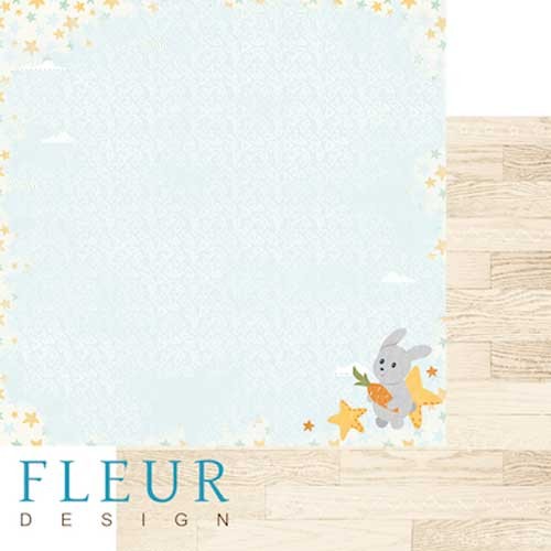 Двусторонний лист бумаги Fleur Design В облаках "Сны наяву", размер 30,5х30,5 см, 190 гр/м2