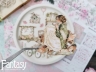 Тканевые высечки Fantasy "Симфония нежности - 8", на бумажной основе