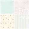 Fabrika Decoru "Baby Shabby" double-sided paper set 10 sheets, size 15x15 cm, 200 gr/m2