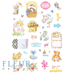Лист с картинками для вырезания Fleur Design "Пупсики" размер А4
