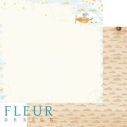 Двусторонний лист бумаги Fleur Design В облаках "Полёт", размер 30,5х30,5 см, 190 гр/м2