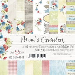 1/2 Набора двусторонней бумаги Craft O'Clock "Mom's Garden" 9 листов, размер 15,2х15,2 см, 190 гр/м2