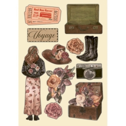 Набор высеченных декоративных элементов из картона STAMPERIA "Our way", размер 14,8х10,5 см