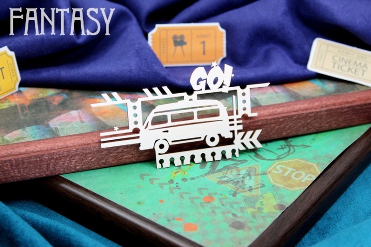 Чипборд Fantasy "Стимпанк GO! 2073" размер 8,5*7,7 см