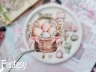 Тканевые высечки Fantasy "Пасха - 10", на бумажной основе 