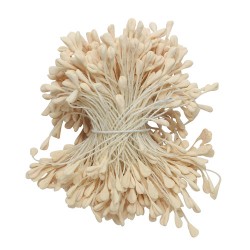 Stamens are double-sided cream, 1 bundle, size 6 cm