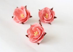 Дикая роза "Розово-персиковая темная" размер 4,5 см 1шт