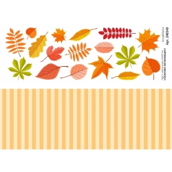 Лист с картинками 10х30 см "Осенняя аппликация" (ScrapMania)
