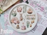 Тканевые высечки Fantasy "Пасха - 12", на бумажной основе