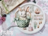 Тканевые высечки Fantasy "Пасха - 12", на бумажной основе
