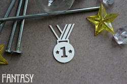 Чипборд Fantasy "Медаль 1073" размер 4,5*3,1 см