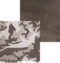 Двусторонний лист бумаги Scrapodelie Фоновая. Текстуры "Лист 5", размер 30,5х30,5см, 190 гр/м2