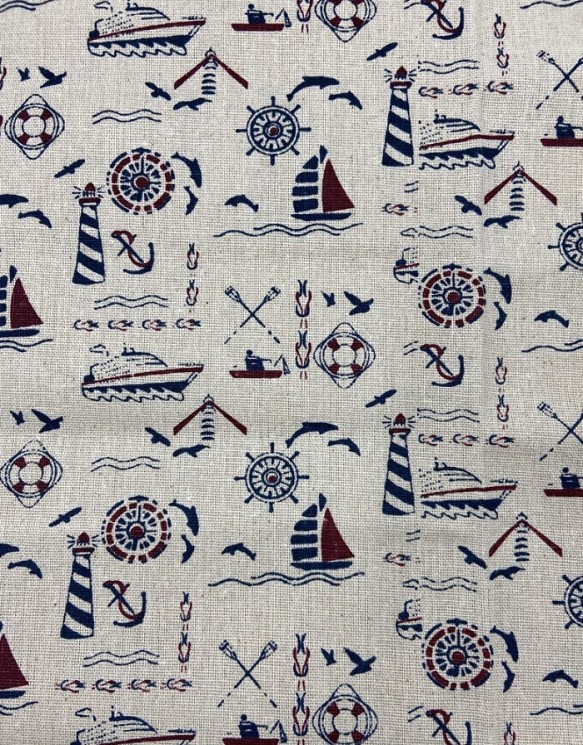 A piece of linen fabric "Sea", size 35X70 cm
