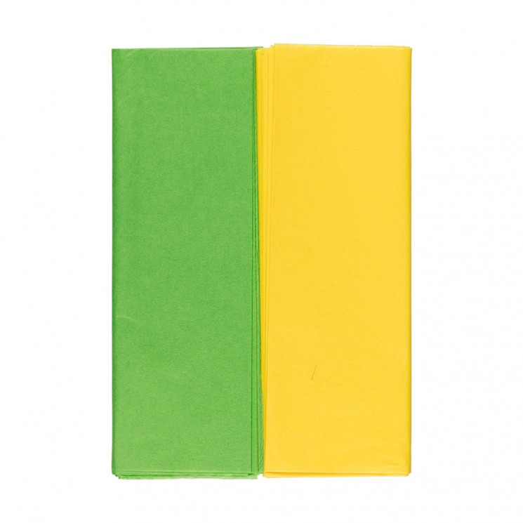 Paper "Tishyu" Stilerra size 50x70 cm, color yellow/green