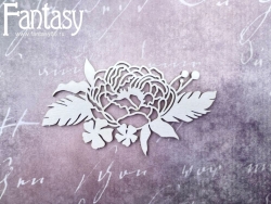 Чипборд Fantasy Вдали "Цветок 2848", размер 9,2*5,1 см