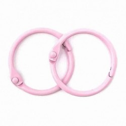 Scrapberry's album rings, 25 mm, pink, 2 pieces