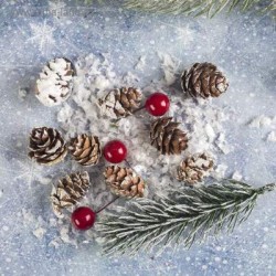 Набор новогоднего декора "Морозные шишки" 