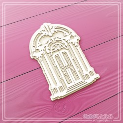 3D чипборд Scrapmagia "Дверь в стиле барокко", размер 73х109 мм
