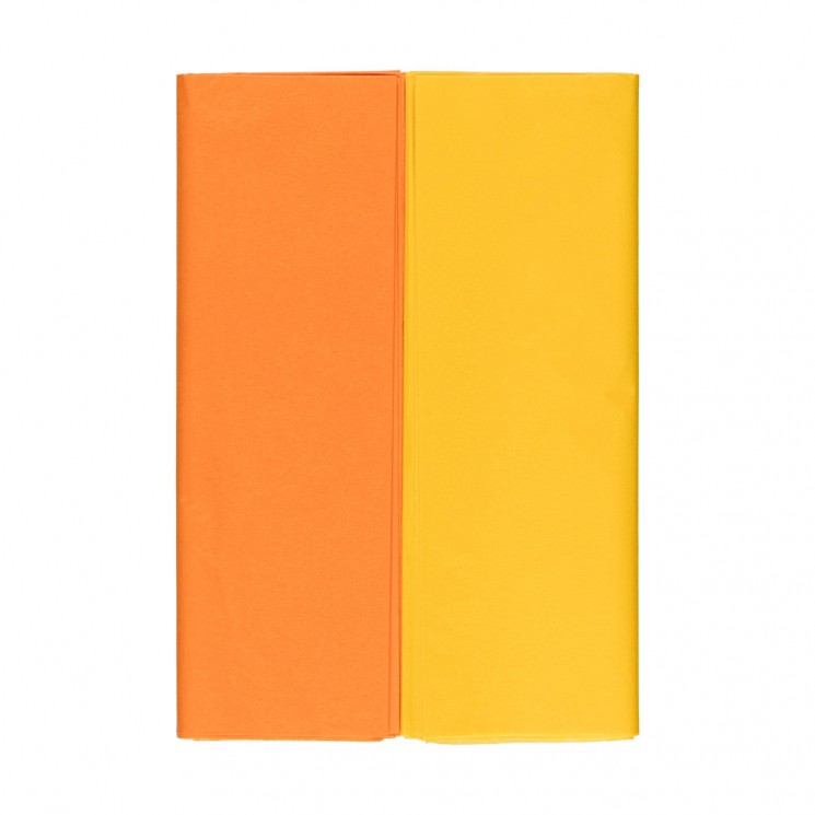 Stilerra "Tishyu" paper size 50x70 cm, color orange/yellow