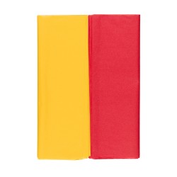 Бумага "Тишью" Stilerra размер 50х70 см, цвет жёлтый/красный