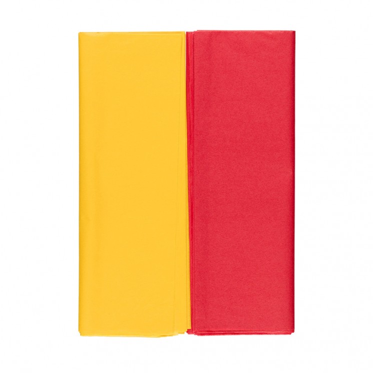 Paper "Tishyu" Stilerra size 50x70 cm, color yellow/red