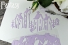 Трафарет Fantasy "Домики", толщина пластика 0,5 мм,  размер 10,5*20 см