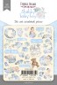 Set of die-cuts Fabrika Decoru collection "Shabby baby boy redesign" 55 pcs