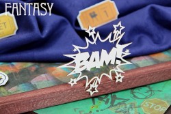 Чипборд Fantasy Комикс "BAM! 2085" размер 7*6,5см