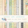 1/2 Set of double-sided paper Galeria papieru " Whole Life Learning. Enlightenment" 6 sheets, size 30x30 cm, 200 g/m2