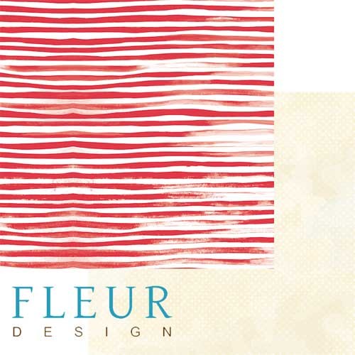 Double-sided sheet of paper Fleur Design Sea walk "Vest", size 30. 5x30. 5 cm, 190 g/m2