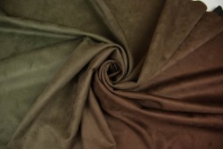 One-sided suede with a degrader effect (Olive, brick,brown), size 50x150 cm
