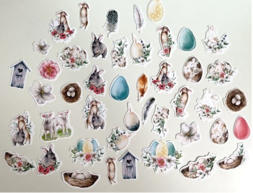 MonaDesign "Easter" die-cut set, 45 elements