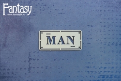 Чипборд Fantasy «MAN 3149» размер 2,4*5,2 см