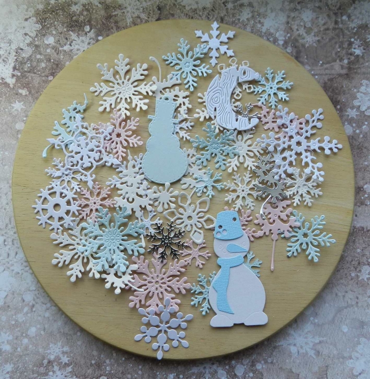 Вырубка набор Н.Г 45 эл. бумага дизайнерская  290 гр.