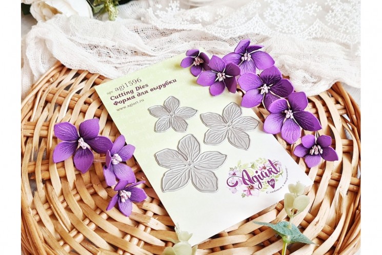 Ножи для вырубки "Ангельский цветок" от AgiArt