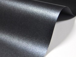Дизайнерская бумага Черный перламутр, А4, плотность 290 гр/м2